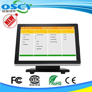 3C anypos 500G HDD dual resistive screen all in one pos with cash drawer