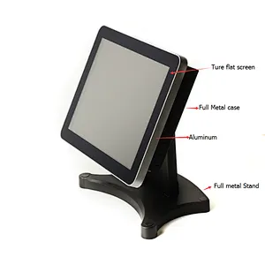 touch pos terminal 12 inch all in one pos system pc case
