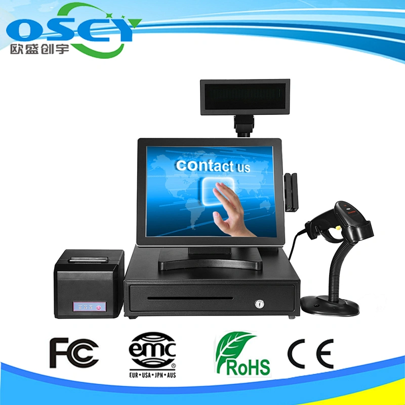 Hot Sale financial equipment electronic cashier with usb barcode scanner