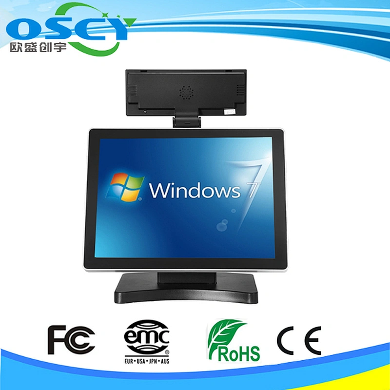 15-inch LED touchscreen monitor POS system bundle for retail shop