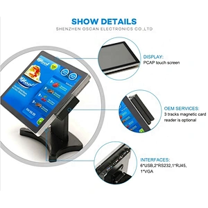 12, 15 Inch All In One Touch Screen Pos Computer, Pos System For Hospitality