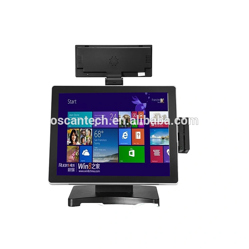 15 inch all in one touch screen WINDOWS portable desktop computers