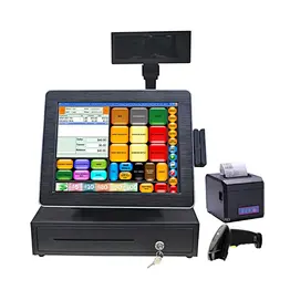 Supply supermarkets collecting touch pos machine cash register oem
