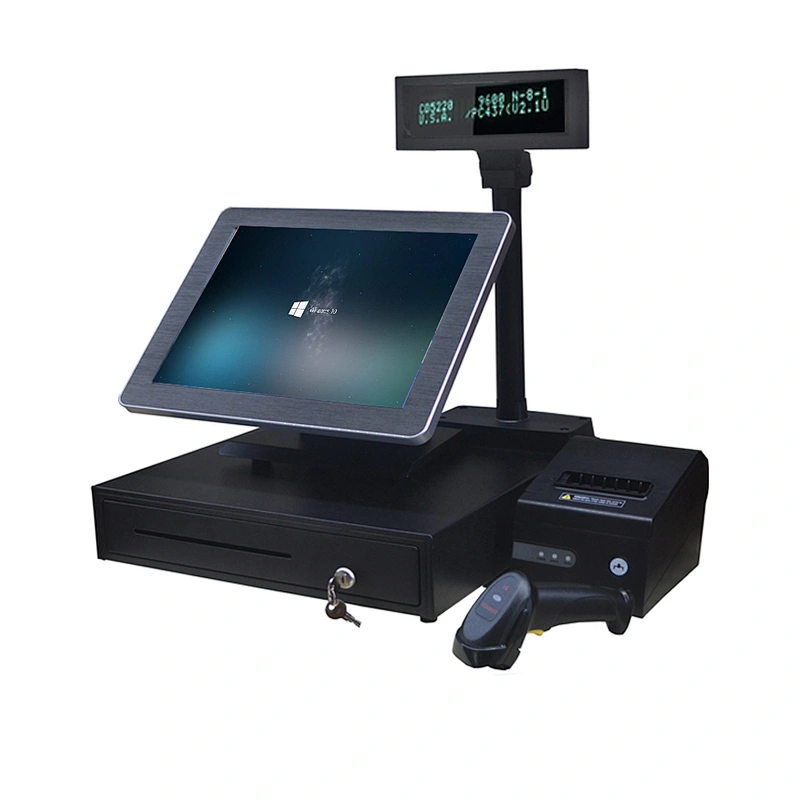 Retailer 15 Inch All-in-one Pc Best all-in-one pc Restaurant Pos with atm card skimmer