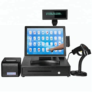 Flat Touchscreen Restaurant POS with customer display, Retail POS, TPV
