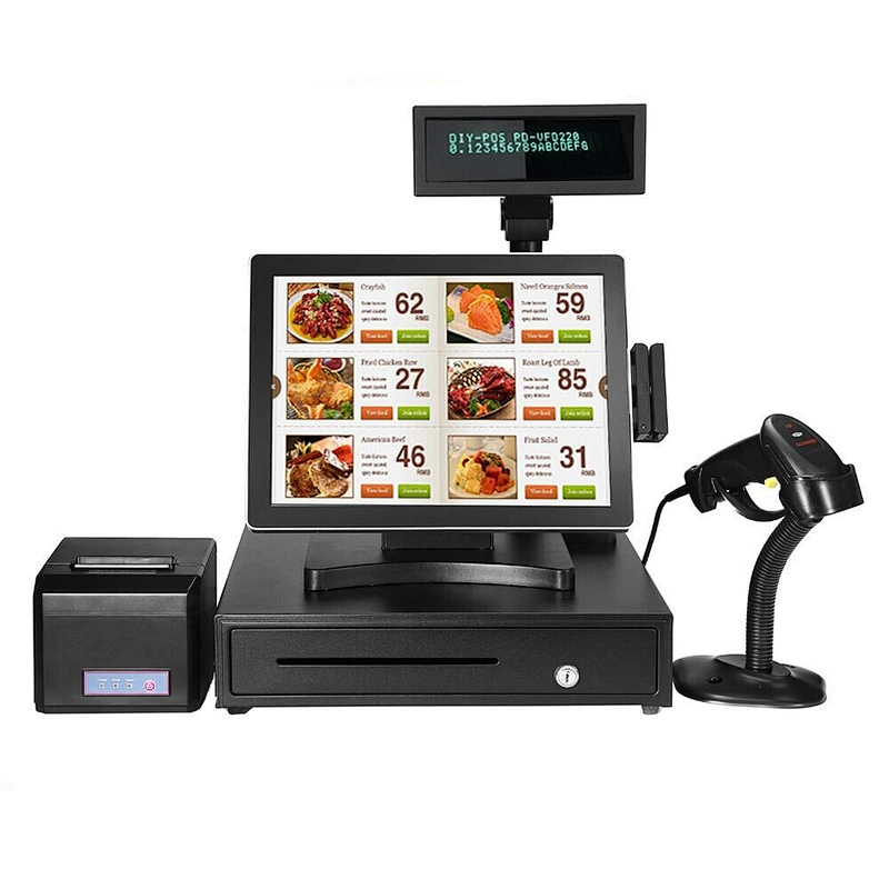 Factory direct selling ture flat panel mini pc cash register in stock