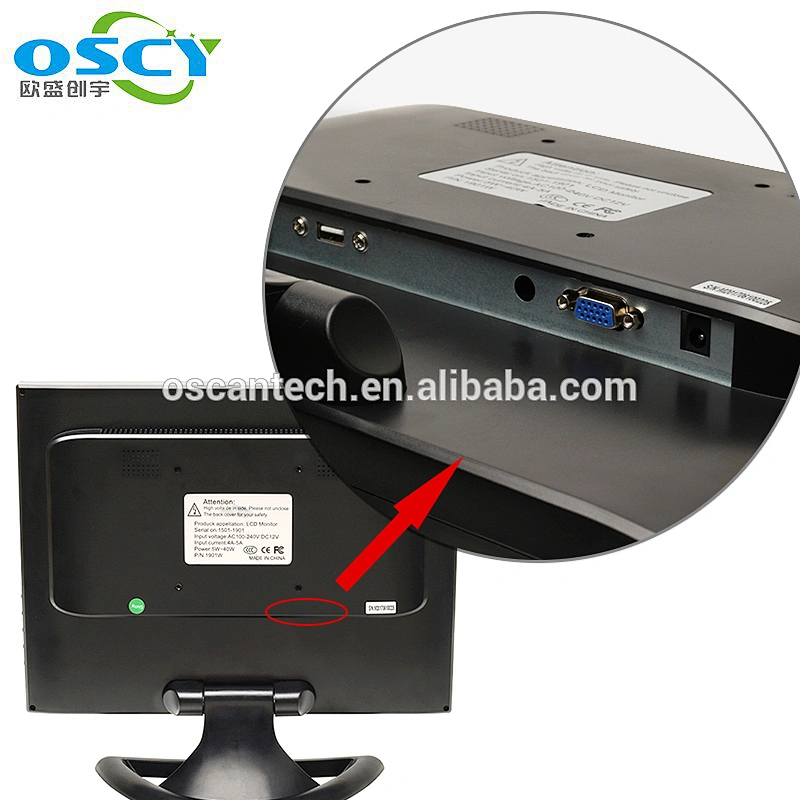 12/15/17 inch resistive Touchscreen LCD displays. Open Frame, panel Mount Touch screen monitors