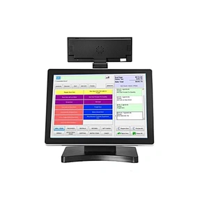 Fanless True flat 15inch J1900 touch windows POS system