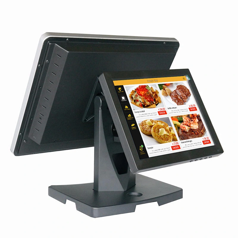15 inch pos system i5 4200u/4300u/dual screen touch all in one pos ultra thin for callshops