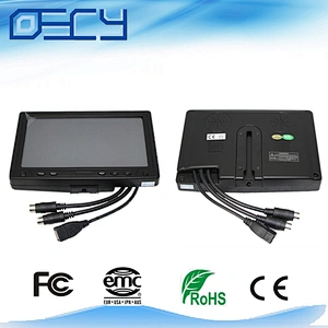 monitor pc 7 inch tft car 12v monitor with camera