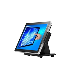 New arrival ture flat panel POS all in one cash register for beauty salon with MSR