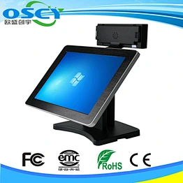 aio 15 inch touchscreen computer all in one desktop with printer barcode