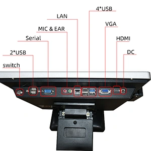 Machine Point Sale System 2 Screen Fingerprint Optional Built-in Wifi Terminal Cash Register All One Pos Systems