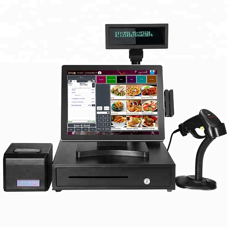 12/15/17 inch Windows All in one pos system/ EPOS/touch screen pos terminal