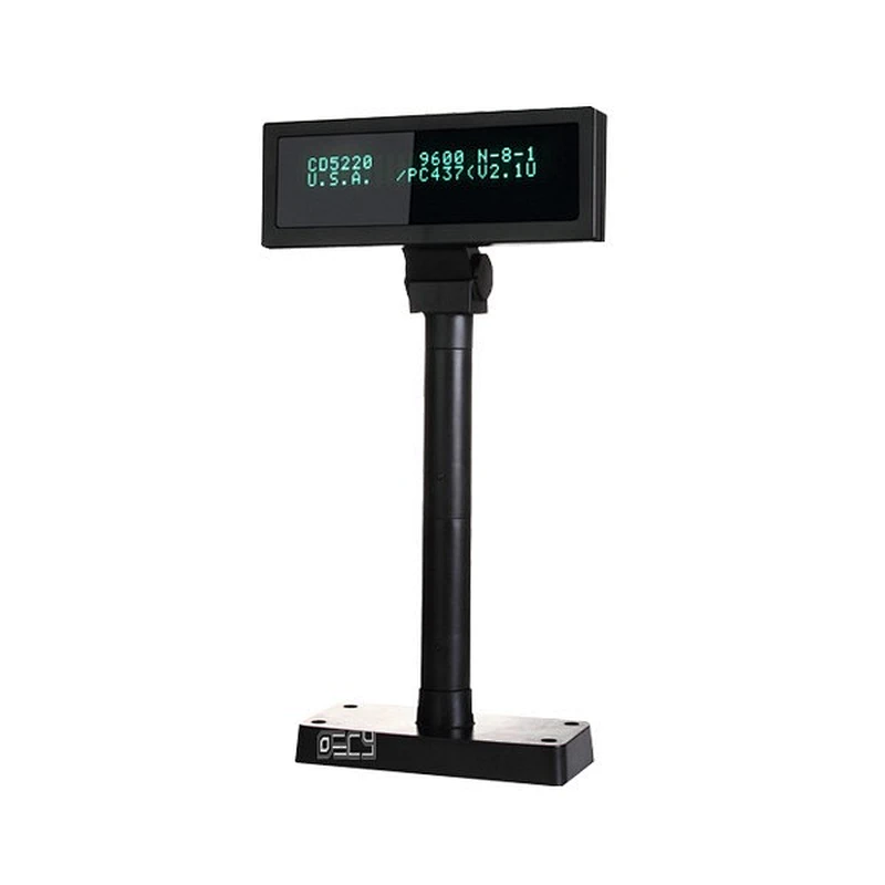 Support Multiple Languages VFD POS Customer Display Not Touch Screen USB or RS232 with 20x2 Lines