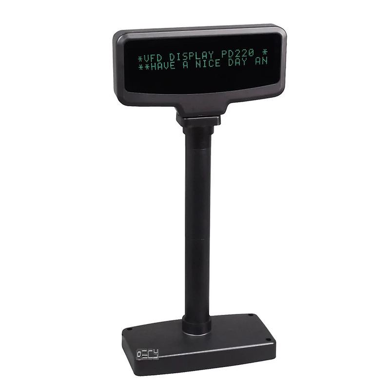 Support Multiple Languages VFD POS Customer Display Not Touch Screen USB or RS232 with 20x2 Lines