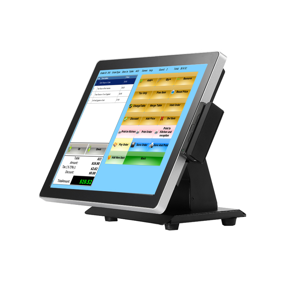Pure flat screen pos touch screen/pos system/fec pos system