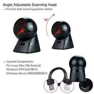 MS7120 Omnidirectional Laser POS Barcode Scanner