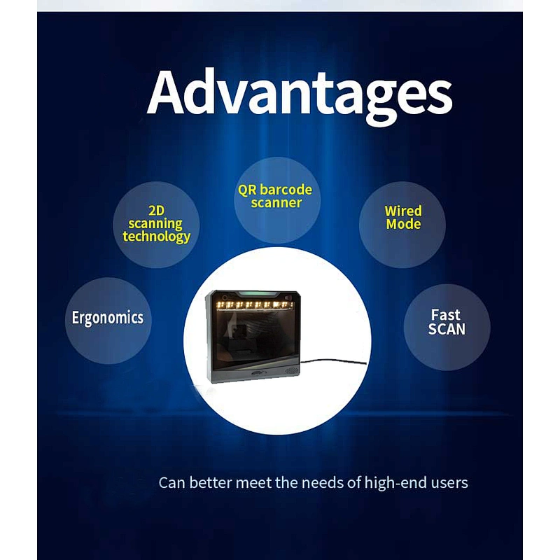 Fashion design 2D QR scanning platform fast scan barcode scanner