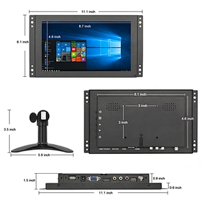 10points capacitive 12v 10.1 inch touch screen lcd display 10 inch cctv mini waterproof computer lcd monitors