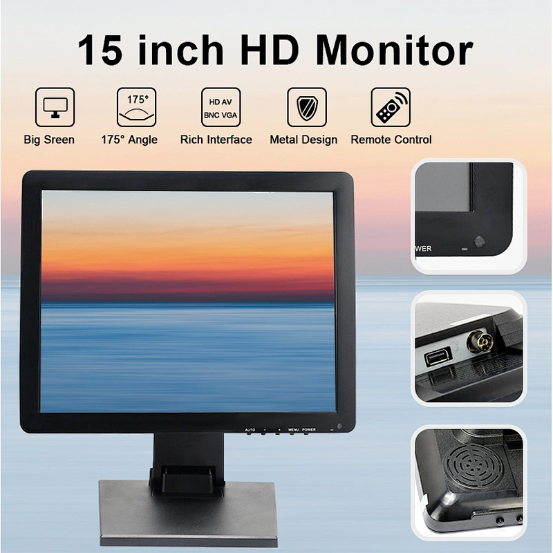 Top quality 15inch new model  LED capacitive touch screen monitor for karaoke