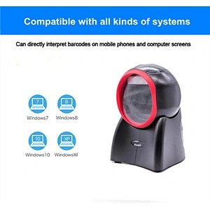 Omnidirectional Laser Scanner Plug & Play  USB Barcode Scanner desktop scanning platform for Supermarket
