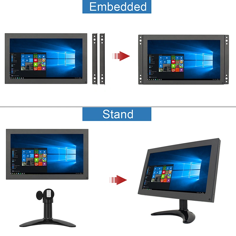 10points capacitive 12v 10.1 inch touch screen lcd display 10 inch cctv mini waterproof computer lcd monitors
