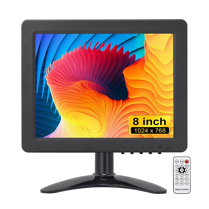 8 inch lcd monitor 1024*768 Raspberry Pi TV Box Compatible 8
