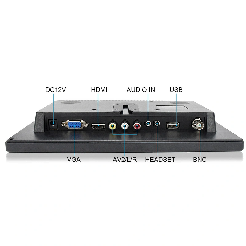 Hot sale  OSCYPOS Industrial monitor 10 inch LCD Monitor CCTV Monitor with BNC HDMI VGA USB AV input