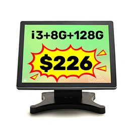 Factory wholesale 15 inch sistemas pos capacitive touch screen monitor aio all-in-one pos termin