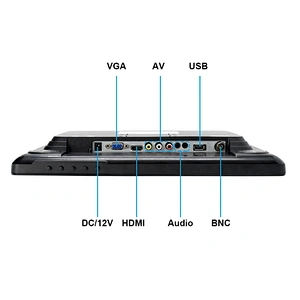 15 inch Vga Tft Hdmi Computer Monitor 12V Cheap Lcd Monitor