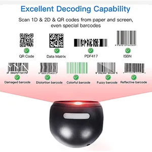 2D Scanner omni scanner Barcode reader with USB Interface  high performance