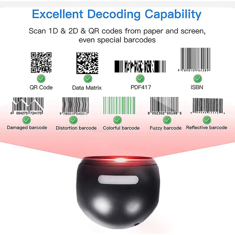 2D Scanner omni scanner Barcode reader with USB Interface  high performance
