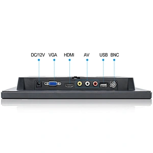 10 inch Industrial Touch Screen Monitor Tft Lcd Monitor With VGA BNC AV HDMI Input