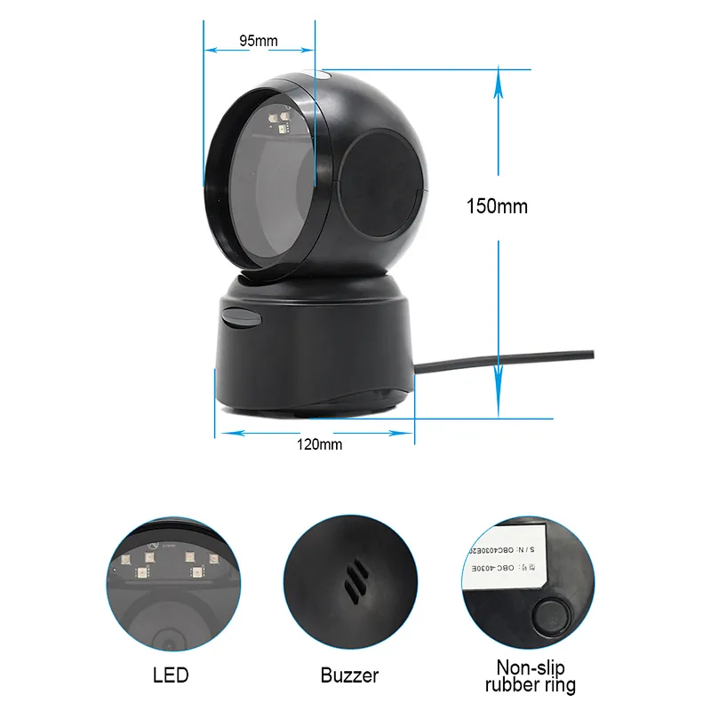 2D Scanner omni scanner Barcode reader with USB Interface  high performance