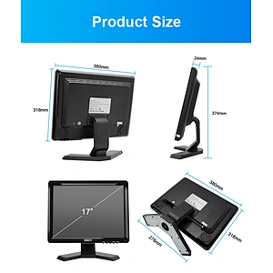 17 Inch LCD Computer Touch Screen Monitor Screen LCD VGA Monitor