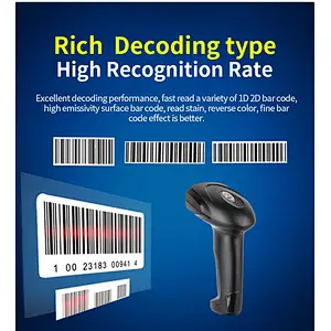 Factory price 1D 2D QR Bar code Reader Scanners Handheld  Barcode Scanner Gun