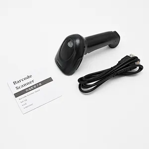 Support ID number OCR recognition  2D wired barcode scanner  COMS barcode scanner with stand