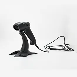 Support ID number OCR recognition  2D wired barcode scanner  COMS barcode scanner with stand
