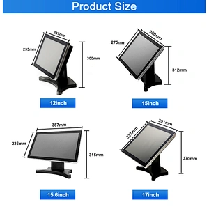OSCY 15 Inch All in One Touch Pos System; Touch Cash Register;All in One POS for Restaurant and Supermarket Retail