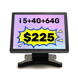 OscanPOS 15'' touch screen true flat fanless all in one  windows 11 POS systems