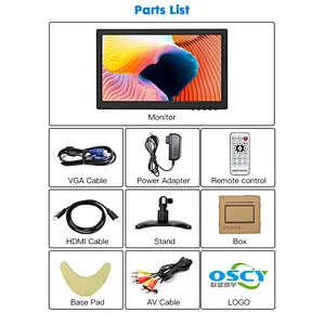 New product 13.3inch 16:9 widesrceen monitor with HDMI AV BNC VGA USB reader