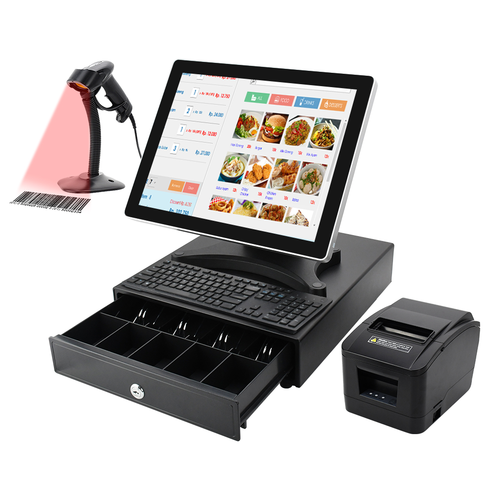 15 Inch Full Flat Wholesale Good Quality Touch Pos Computer /pos System /cash Register 15inch Touch Screen All in One Pos System
