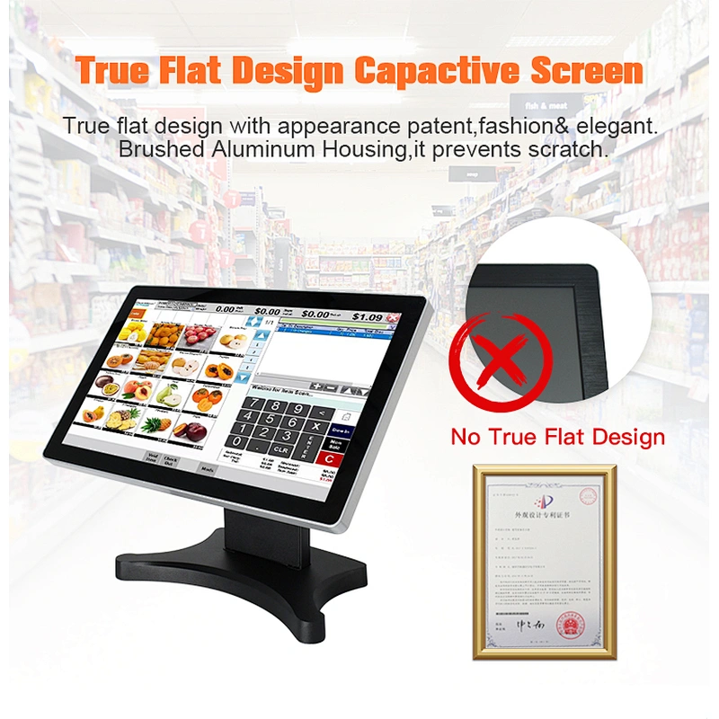 Retail Windows or android raspberry pi skimmere epos pos system touch screen 15.6 inch
