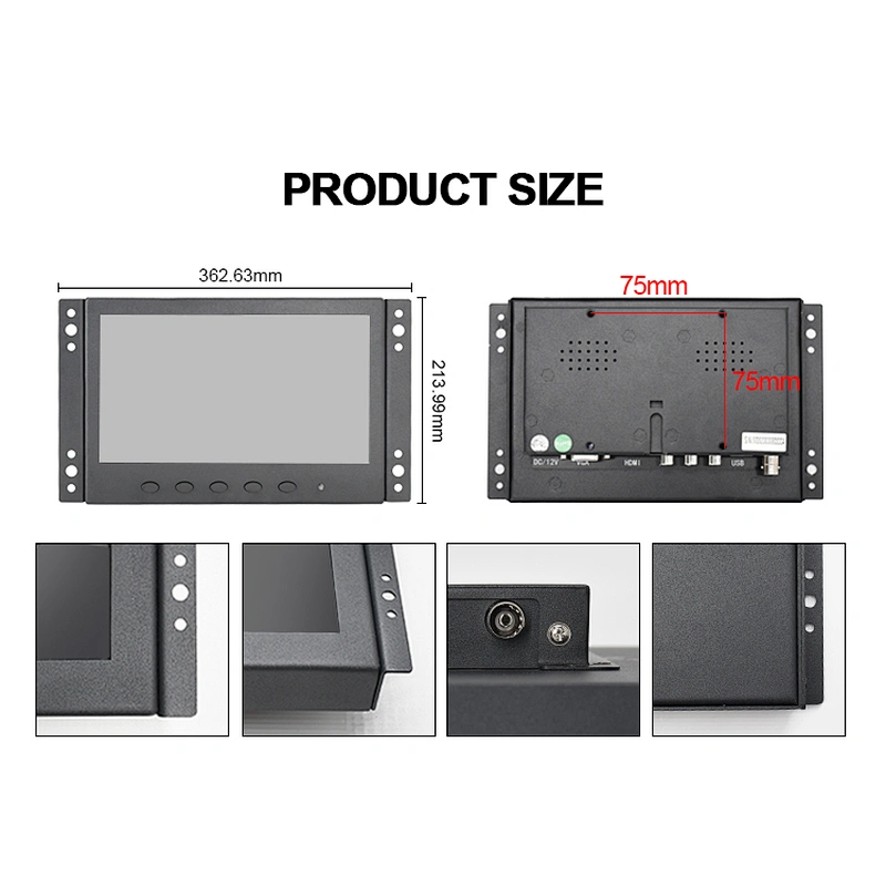 Sample available small widescreen 7 inch lcd screen wall mount monitor ...