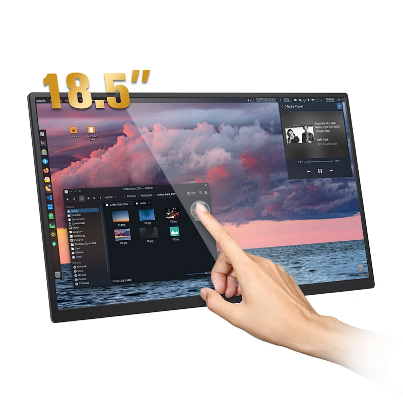 Cheap Monitor 15.6 Inch 18.5 Inch 1080p 1920x1080 Portable Usb Type-c Monitor for Smart Phone PS4 Laptop Mac