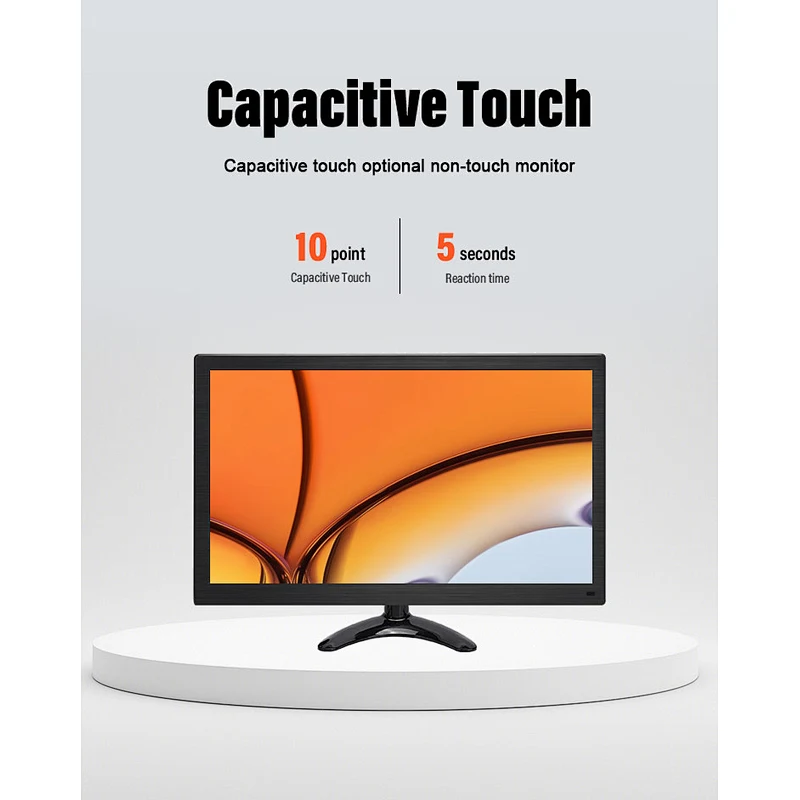 Hot 10.1 12 13.3 15.6-inch Capacitive Touch LCD Monitor High Brightness IPS Panel LCD Monitor with Speakers