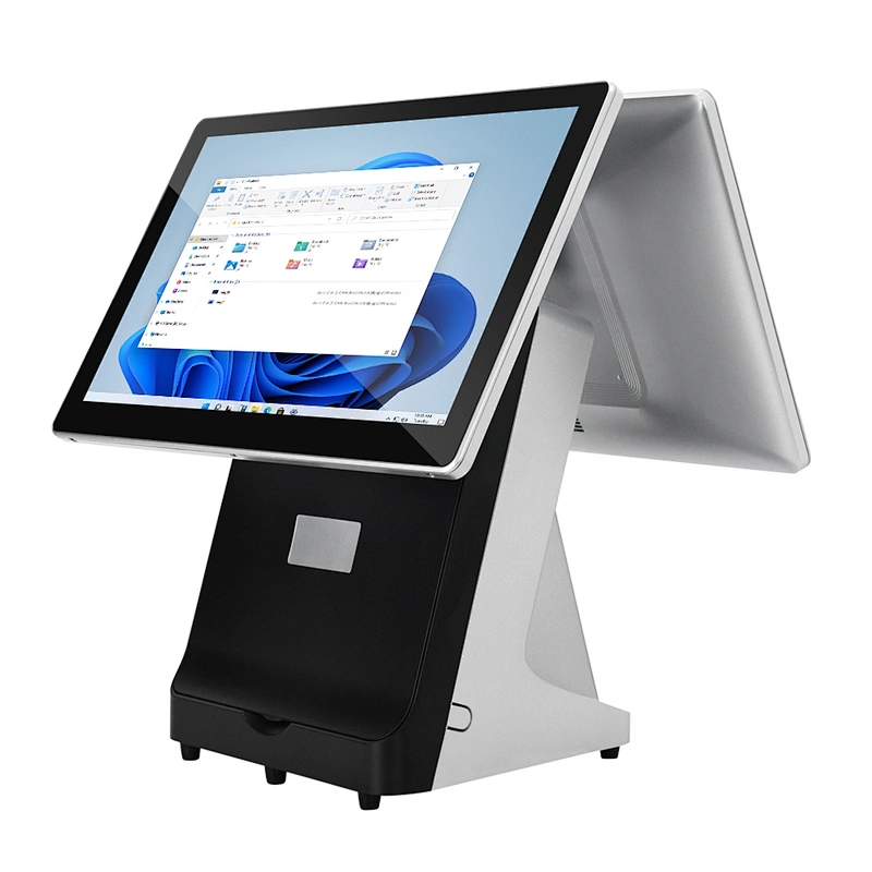 Desktops All In One Pos Machine Cash Register With 58mm/80mm Receipt Printer Scanner Card Reader Point Of Sale