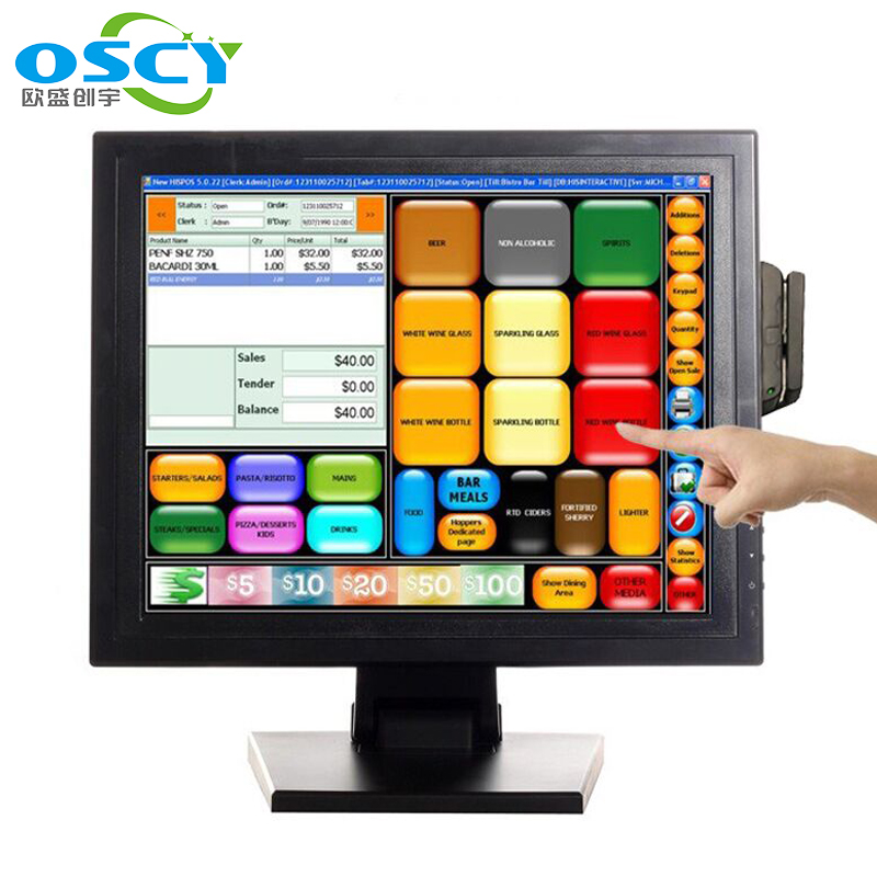 Hot sale pos touchscreen 15 inch raspberry pi touch monitor