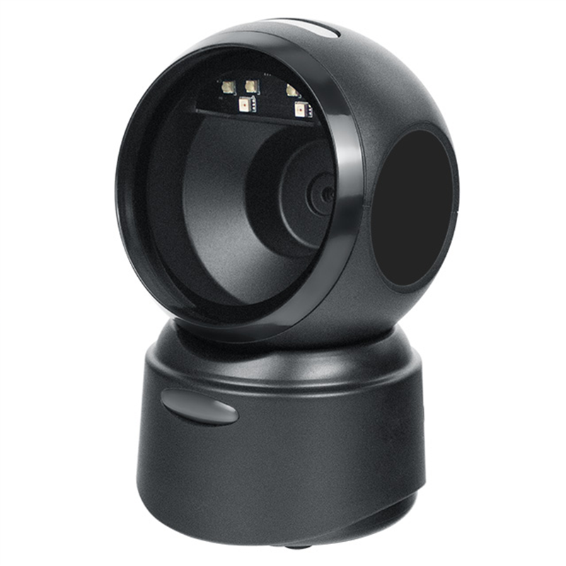 2D CODE Reader Image Desktop Barcode Scanner Reader Supermarket Library Pharmacy Retail Wired QR Code Scanner Black USB Stock